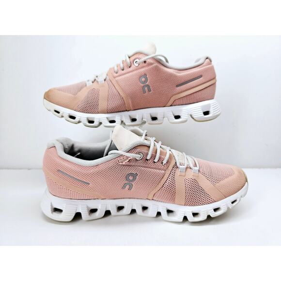 Oncloud Women 8.5 pink running shoes - Picture 6 of 10